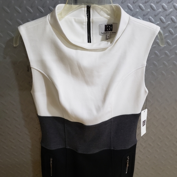 NWT LAUNDRY BY DESIGN color block top / waist / skirt dress (4) - Picture 10 of 11